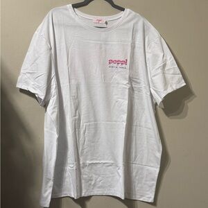 Plus Size Cotton Short Sleeve White Poppi The Ultimate Soda Serve Shirt 3xl NWT